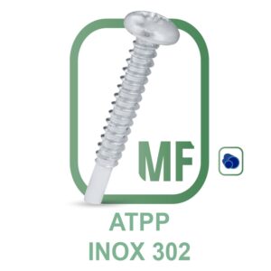 ATPP Parafuso Auto-Atarraxante Cabeça Panela Phillips com Ponta Piloto Inox 302