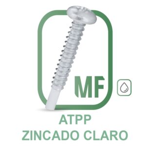 ATPP Parafuso Auto-Atarraxante Cabeça Panela Phillips com Ponta Piloto Zincado Claro