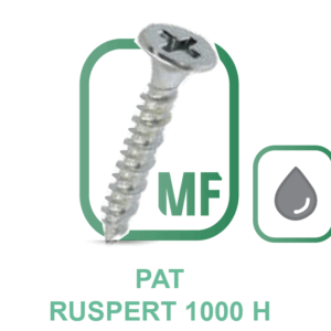 PAT Parafuso Autoperfurante Ponta Agulha Cabeça Trombeta Phillips Ruspert 1.000H