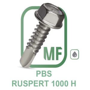 PBS Parafuso Autoperfurante Ponta Broca Cabeça Sextavada Ruspert 1.000H